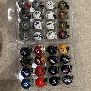 32 Mini NFL Football Helmets